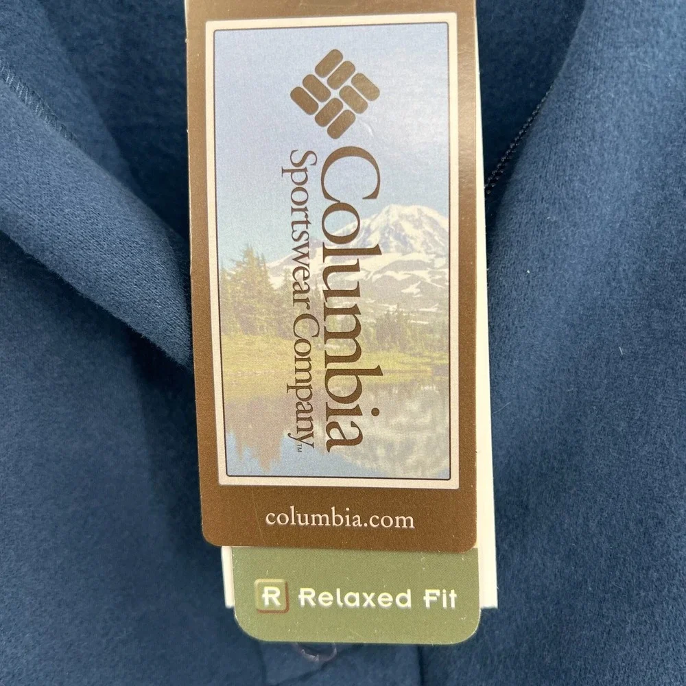 Columbia Hart Mountain 1/2‎ Half Zip Sweatshirt Mens Size 2XL Navy Blue Fleece